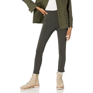 Daily Ritual herringbone Ponte Side-Zip Ankle Pants